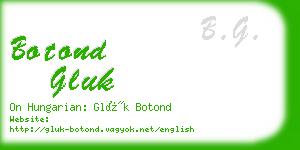 botond gluk business card